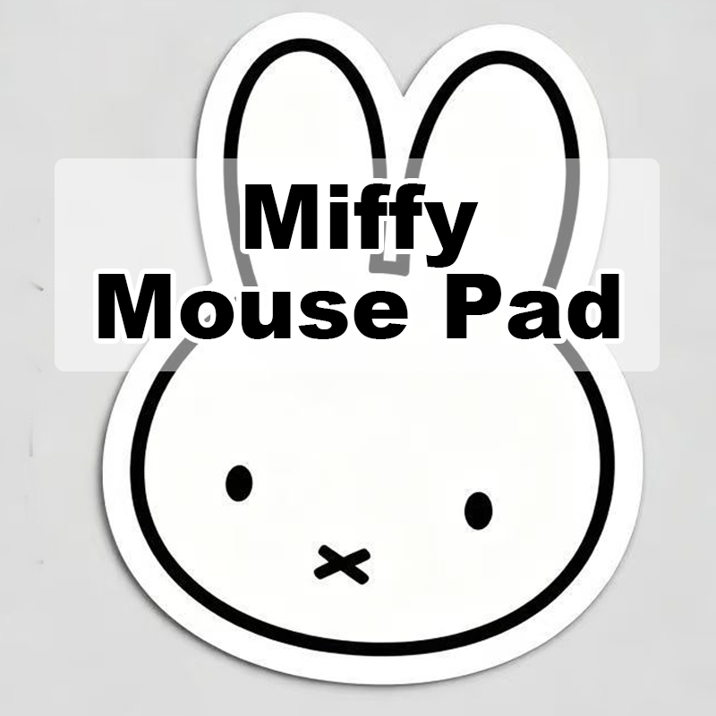 Office Tech Desk - Miffy Mauspad Kawaii Cartoon Tech-Oberfläche mit