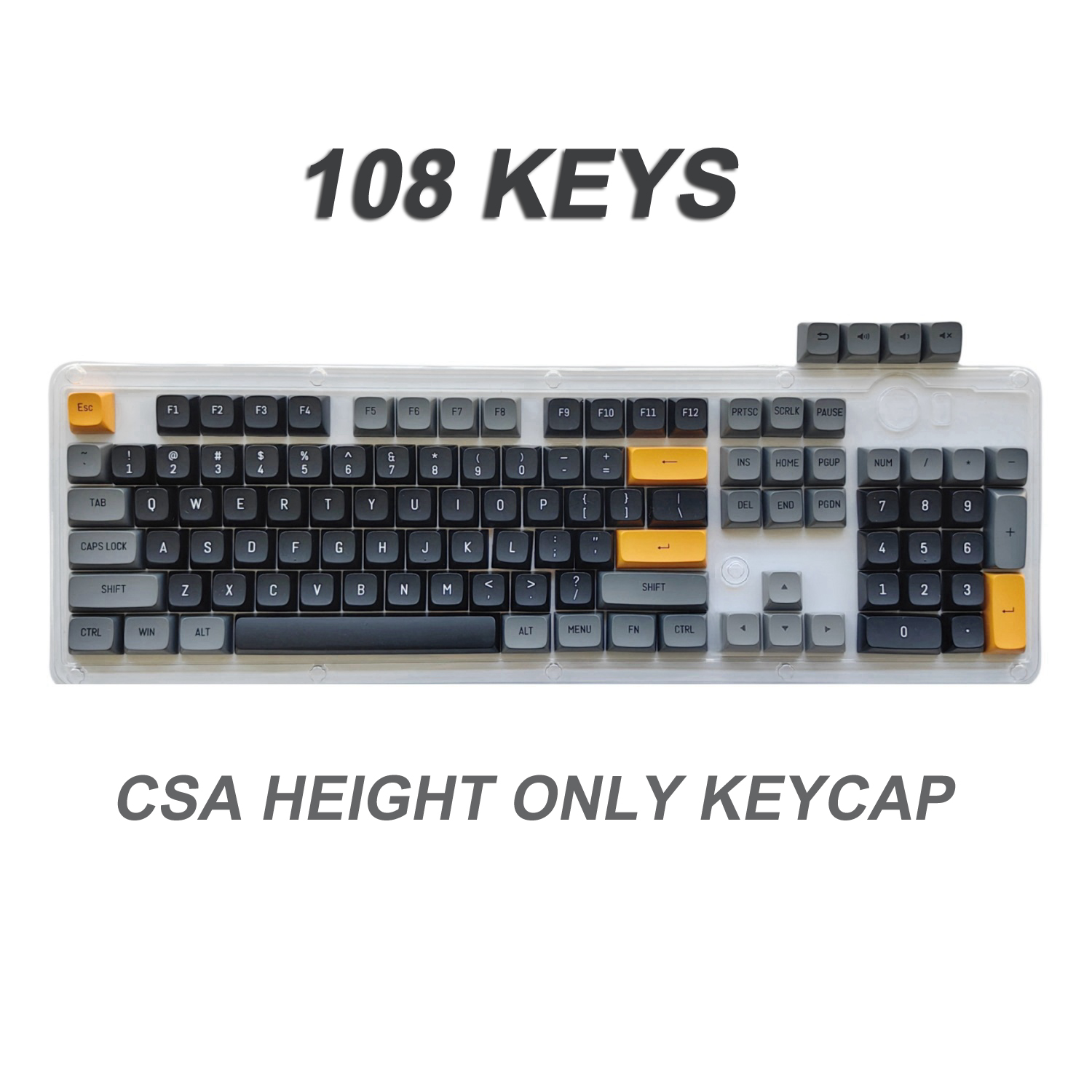 Tech For Office - 108 Schlüssel Tasten kappen csa pbt
