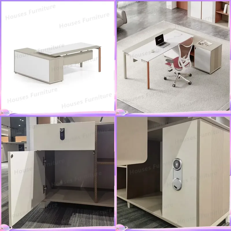 Office Tech Desk - L-förmiger Chefschreibtisch Moderne Büromöbel High-Tech CEO