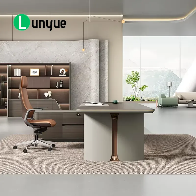Luxuriöser Moderner L-förmiger – Office Tech Management Bewertung und Preis