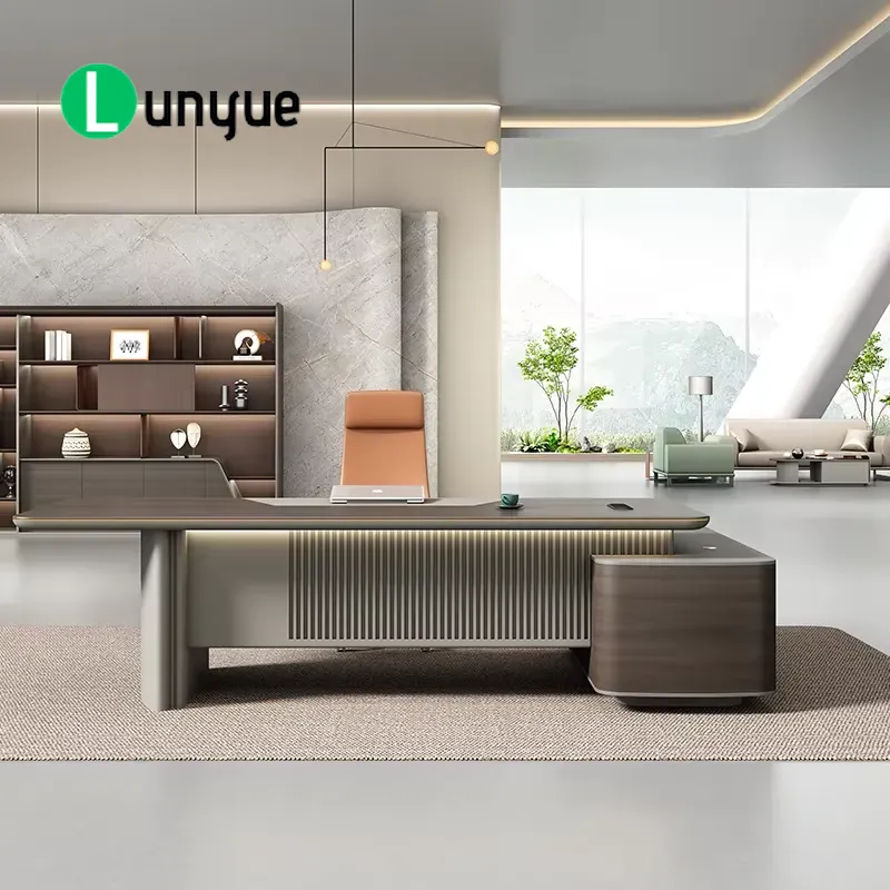 Luxuriöser Moderner L-förmiger – Office Tech Management Bewertung und Preis