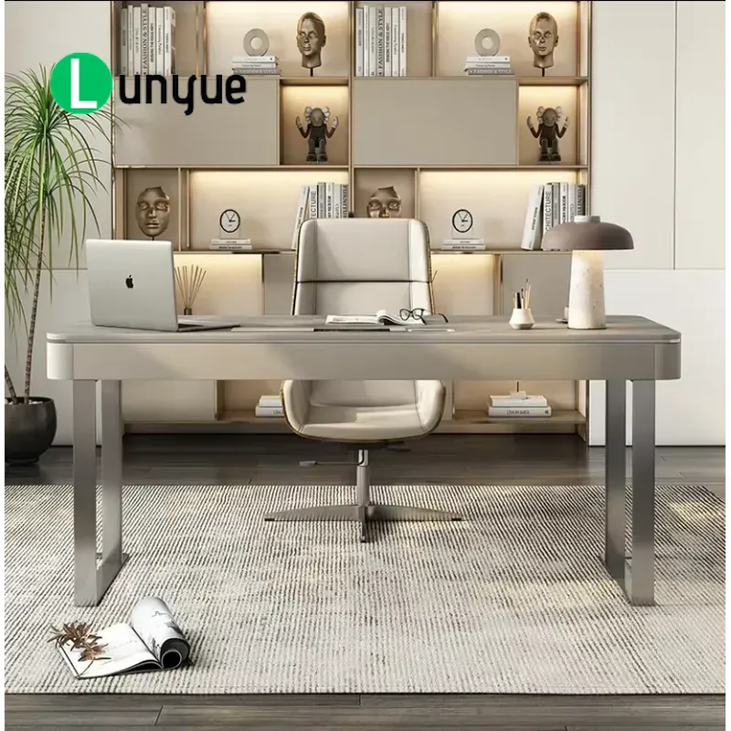 Moderner L-förmiger Chefschrei – Office Tech Management Bewertung und Preis