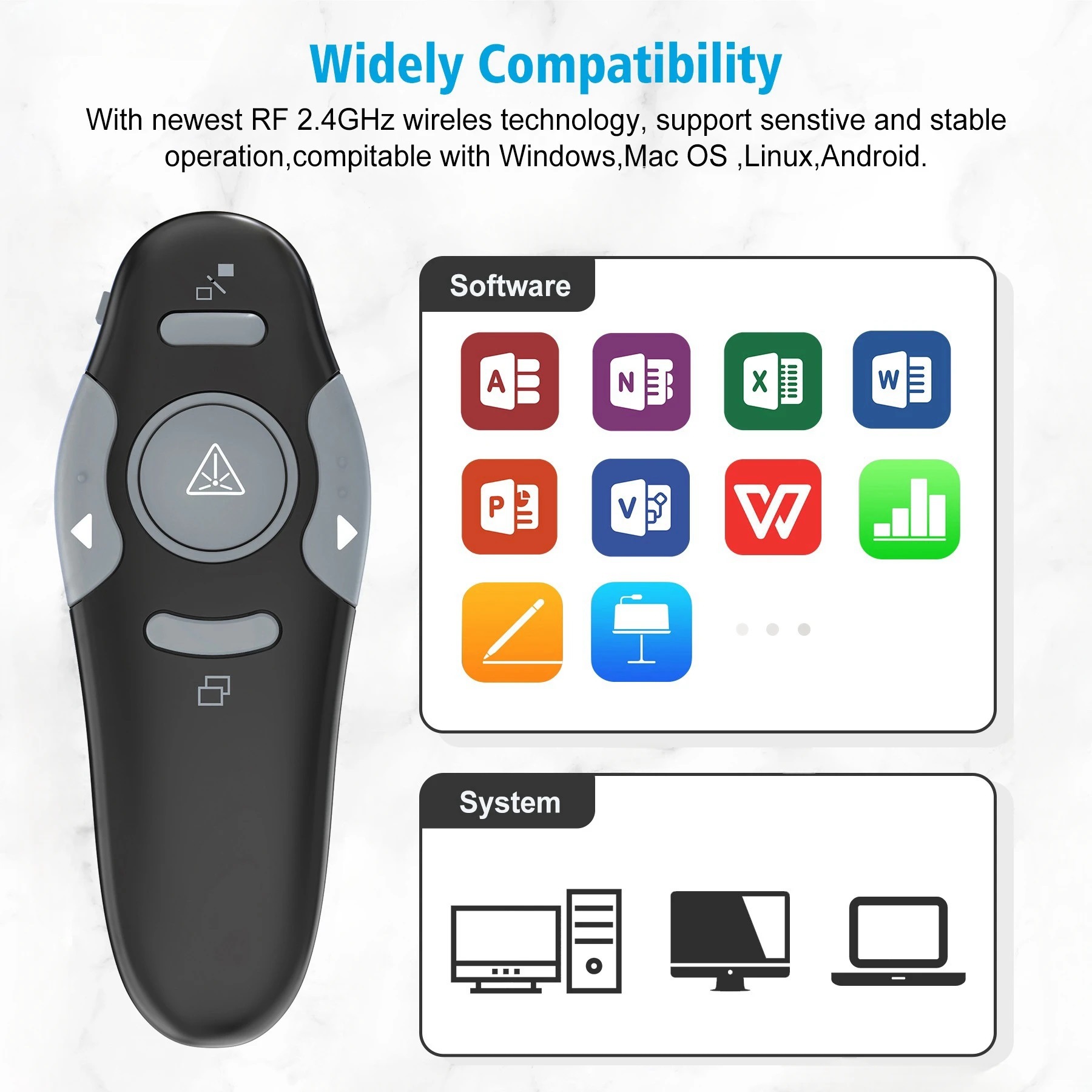 Kabellose 2,4-GHz-Air-Mouse, k – Presentation Remote Laser Bewertung und Preis