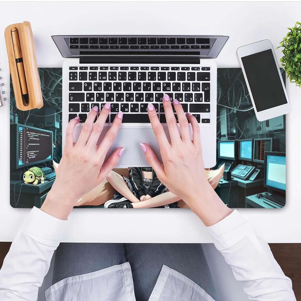 HYBXAXC Anime Fuchs-Mädchen Ga – Office Tech Desk Bewertung und Preis